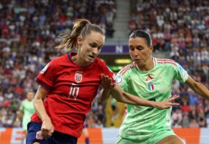 Itália vence Noruega por 2 a 1 e avança para as quartas da Eurocopa Feminina 25 (Foto: Reprodução/ Redes Sociais)