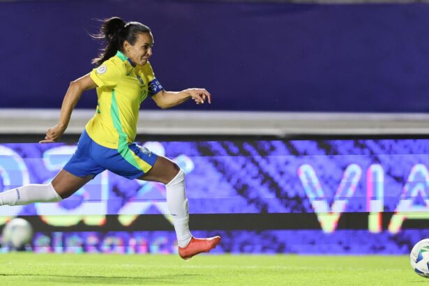 Marta em atuação no jogo contra a Venezuela, na Copa América Feminina 25 (Foto: Lívia Villas Boas/ CBF)